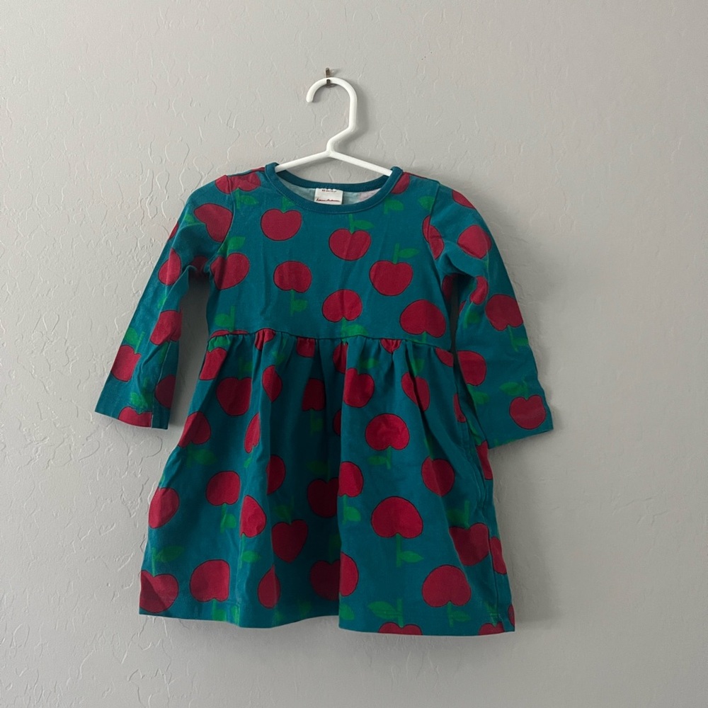 Hanna Andersson Red and Blue Apple Dress
